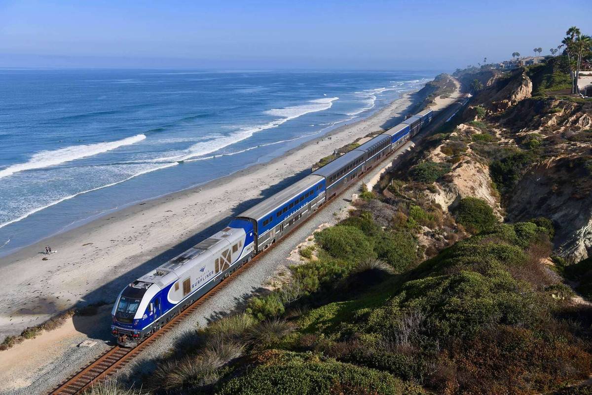 California’s 351-Mile Coastal Train Route Was Named One Of The ‘Most Beautiful In The U.S.’ — Famous For Its Sweeping Beach Views And Historic Stops