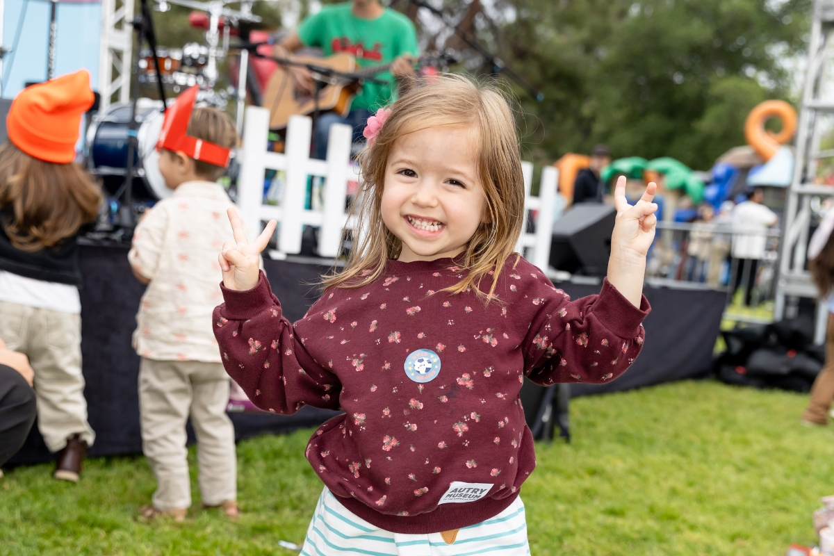 Kids listen to music & take part in activities at the Great Big Family Play Day