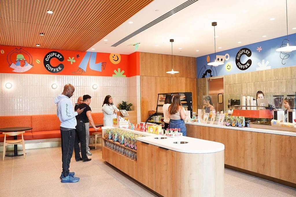 Interiors to Couplet Coffee in DTLA