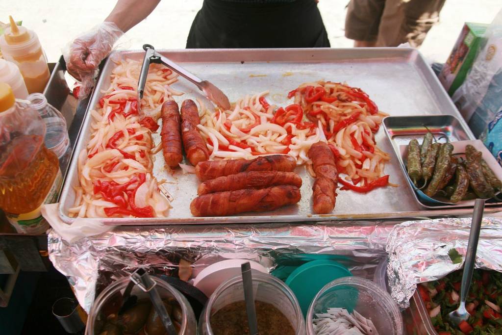 Hot-dog enrobé de bacon