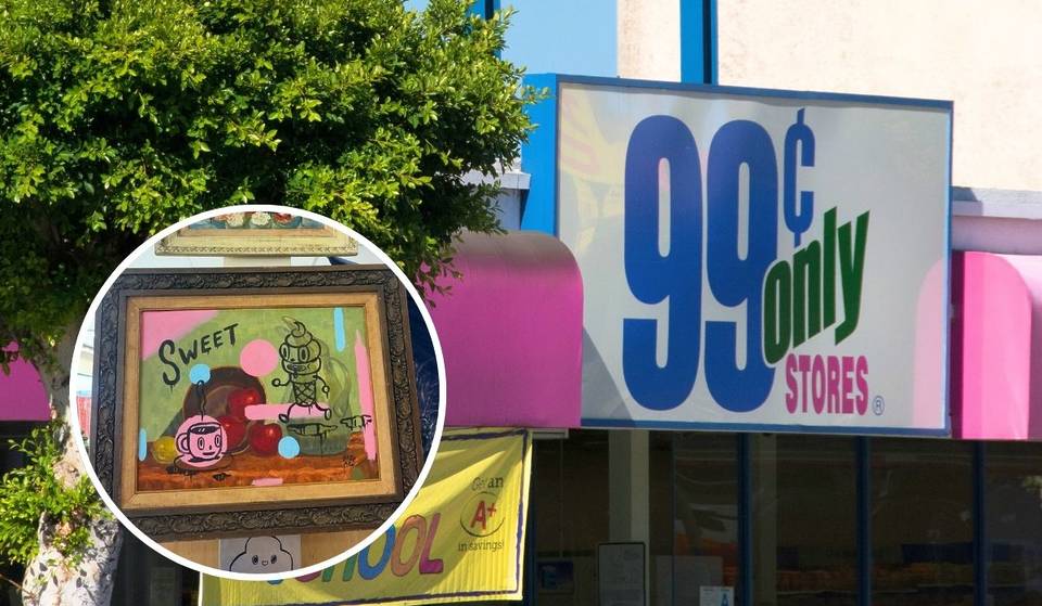 Une galerie d&rsquo;art éphémère a pris possession de cet ancien magasin 99 Cents Only à Los Angeles, où sont exposées des œuvres de Barry McGee et d&rsquo;autres artistes.