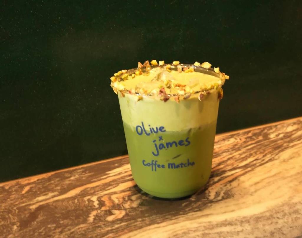 Pistachio matcha from Olive + James in L.A.
