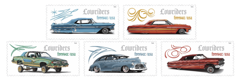 Timbres « Lowriders Forever » de l'USPS