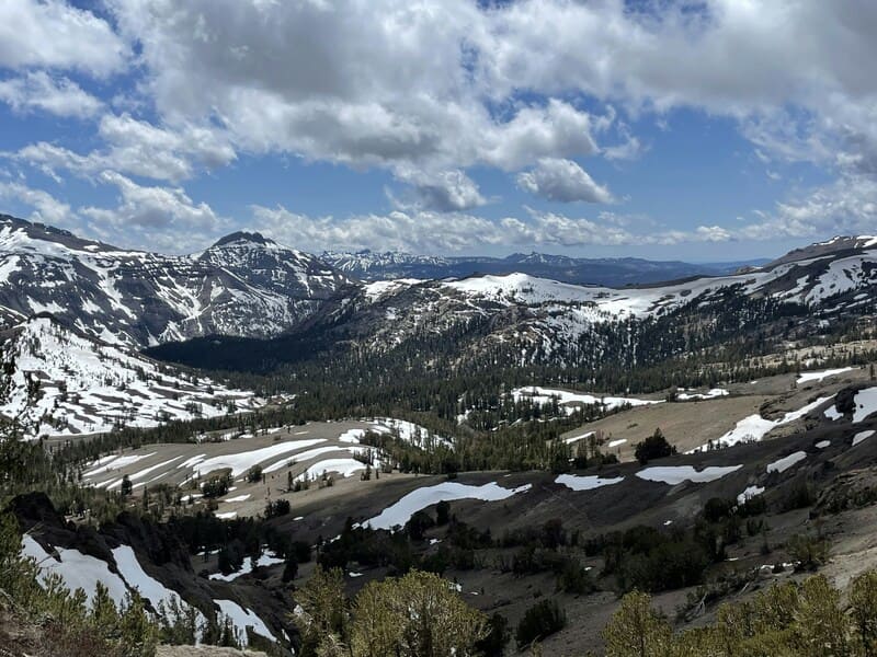 Snow at Sonora Pass California
