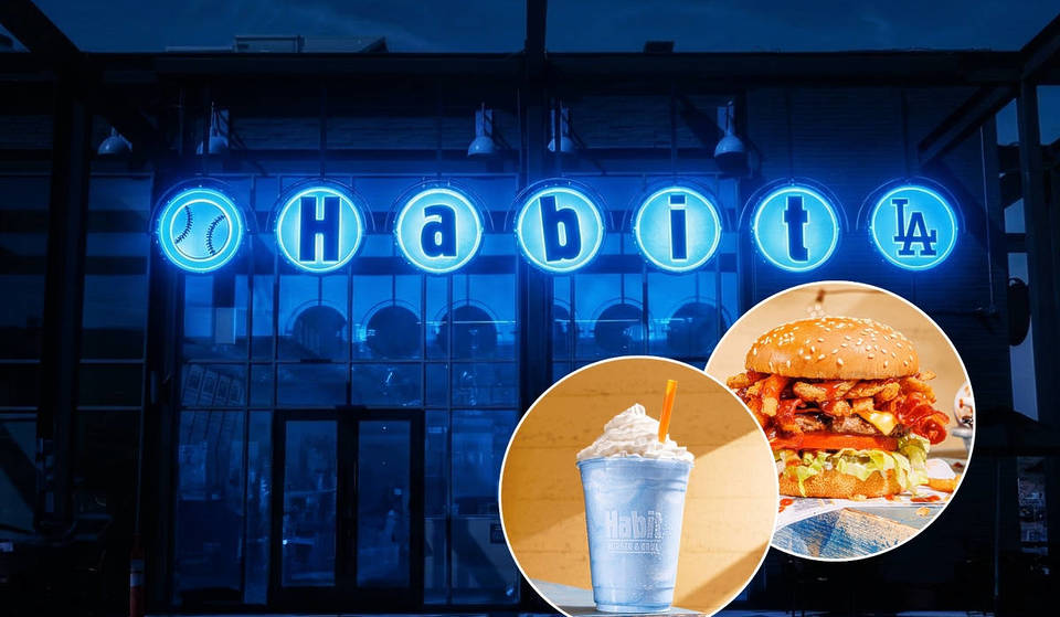 El Habit Burger de Echo Park ahora es azul Dodger: la transformación del restaurante incluye un mural pintado a mano y un nuevo plato en el menú