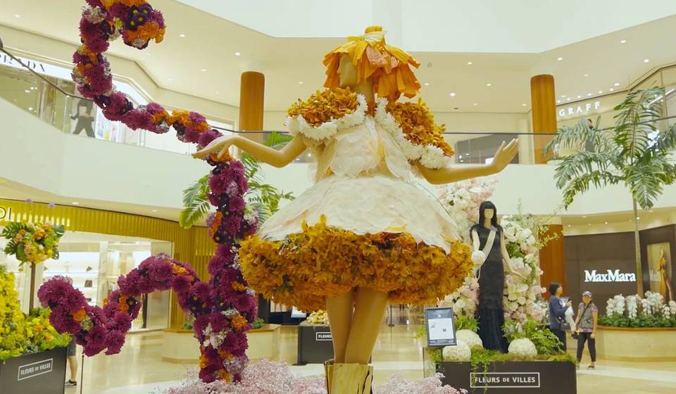 Le plus grand centre commercial de la côte ouest accueille un immense salon du jardinage — avec plus de 40 exposants et une pièce maîtresse florale de 7,6 mètres