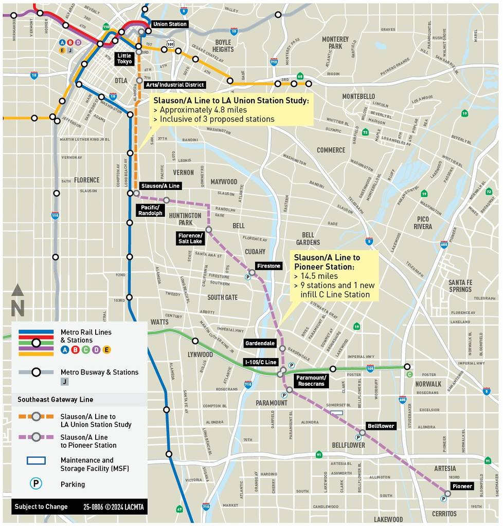 Southeast Gateway map