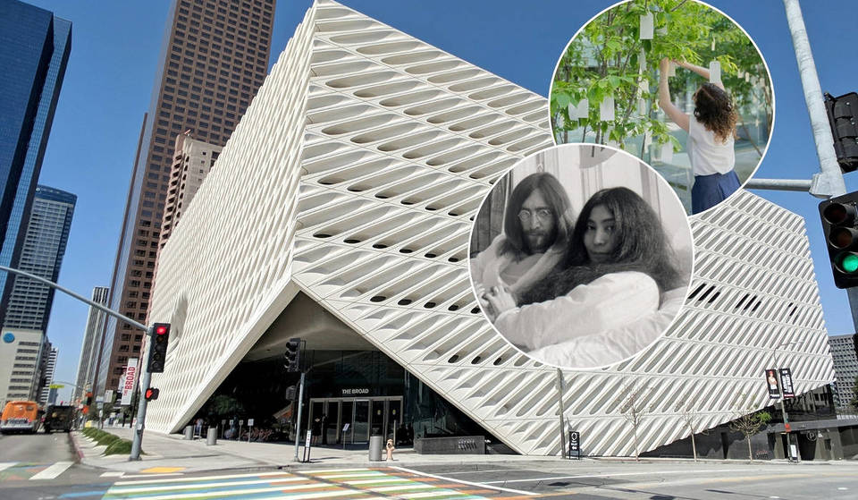 La première exposition solo de Yoko Ono dans un musée de Californie du Sud a transformé les oliviers à l’extérieur du Broad en « Wish Trees » interactifs