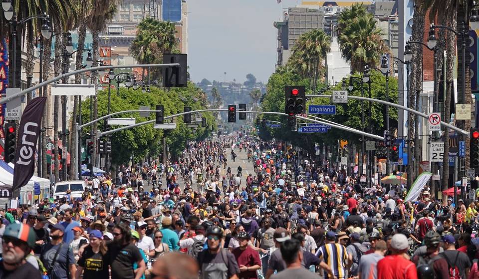 L.A. is closing nearly 7 miles of streets this weekend for one of the biggest car-free events of the summer, with a watch party and activities at four different hubs