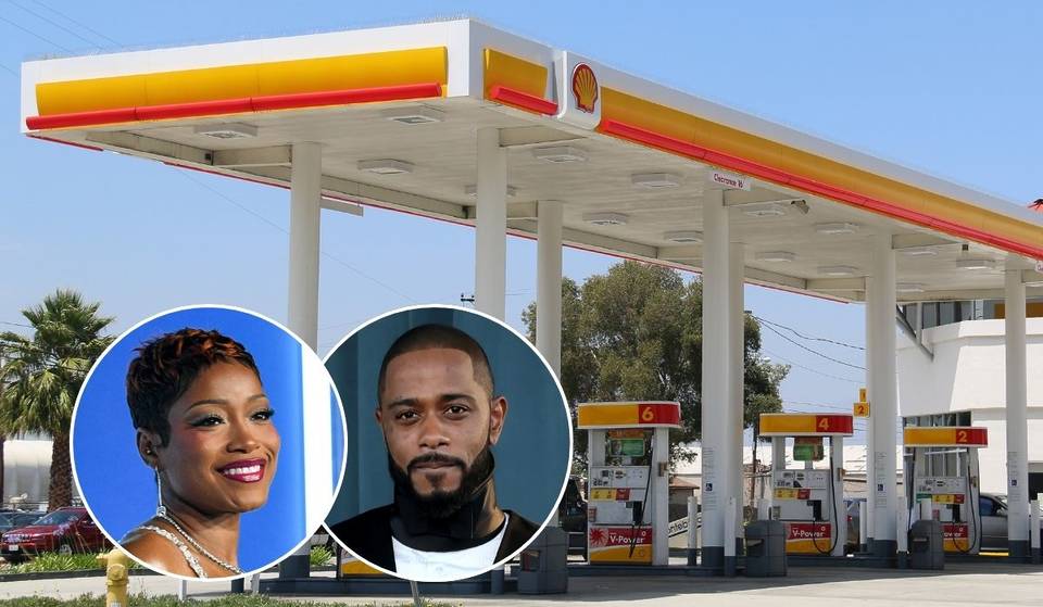Free gas in L.A. today: Keke Palmer and LaKeith Stanfield are filling up tanks at this station, ahead of the ‘I Love Boosters’ release