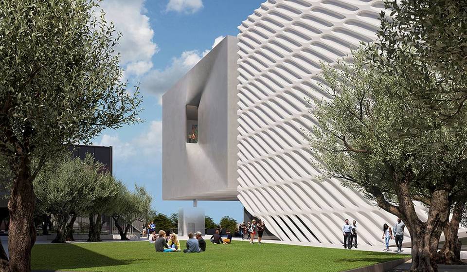 Downtown L.A. just officially topped out The Broad’s $100M expansion — paving the way for 70 percent more gallery space before the 2028 Olympics
