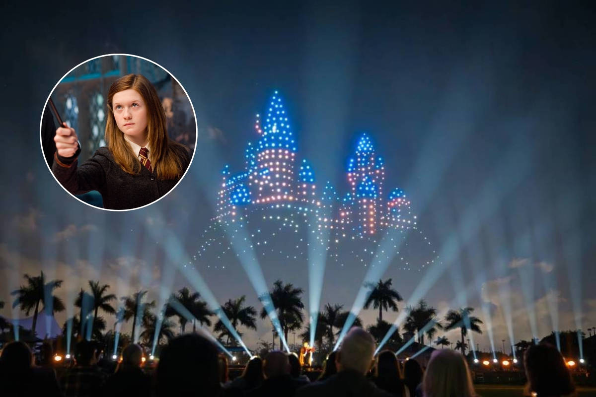 Ginny Weasley actor Bonnie Wright is hosting the world premiere of the global Harry Potter drone art show in L.A. this summer — here's how to get tickets