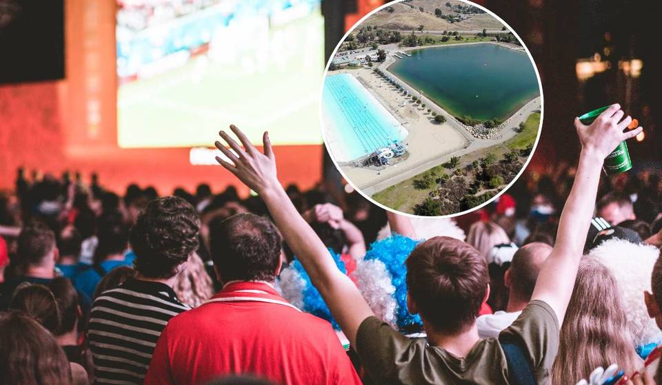 L.A. is hosting a World Cup fan zone next to the biggest swimming pool in the country this summer – with 4 giant screens, live DJs and food trucks