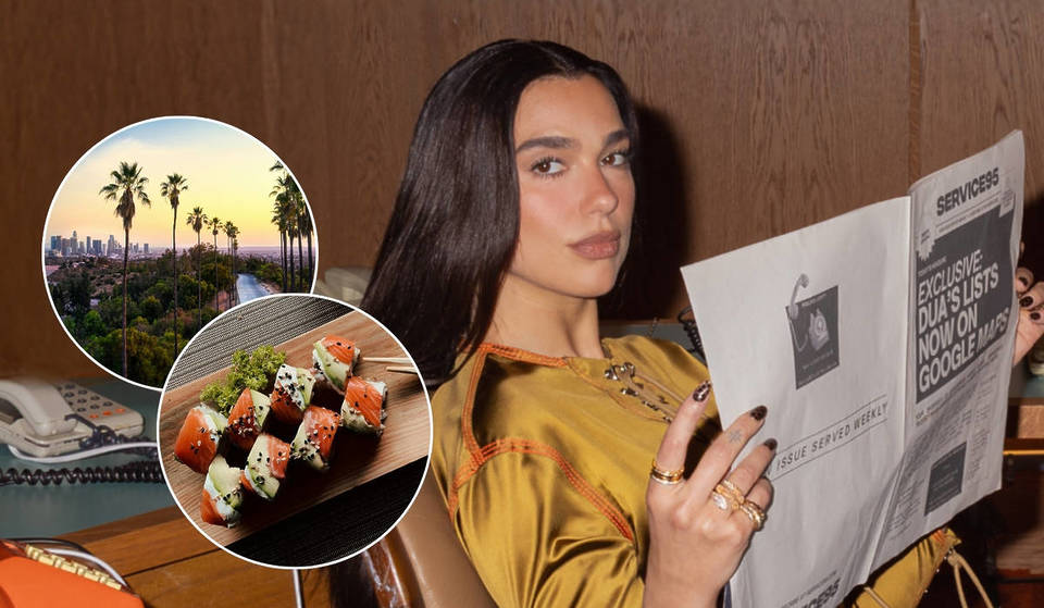 Dua Lipa a partagé plus de 130 de ses endroits préférés à travers le monde – et 11 d’entre eux se trouvent ici même, à Los Angeles