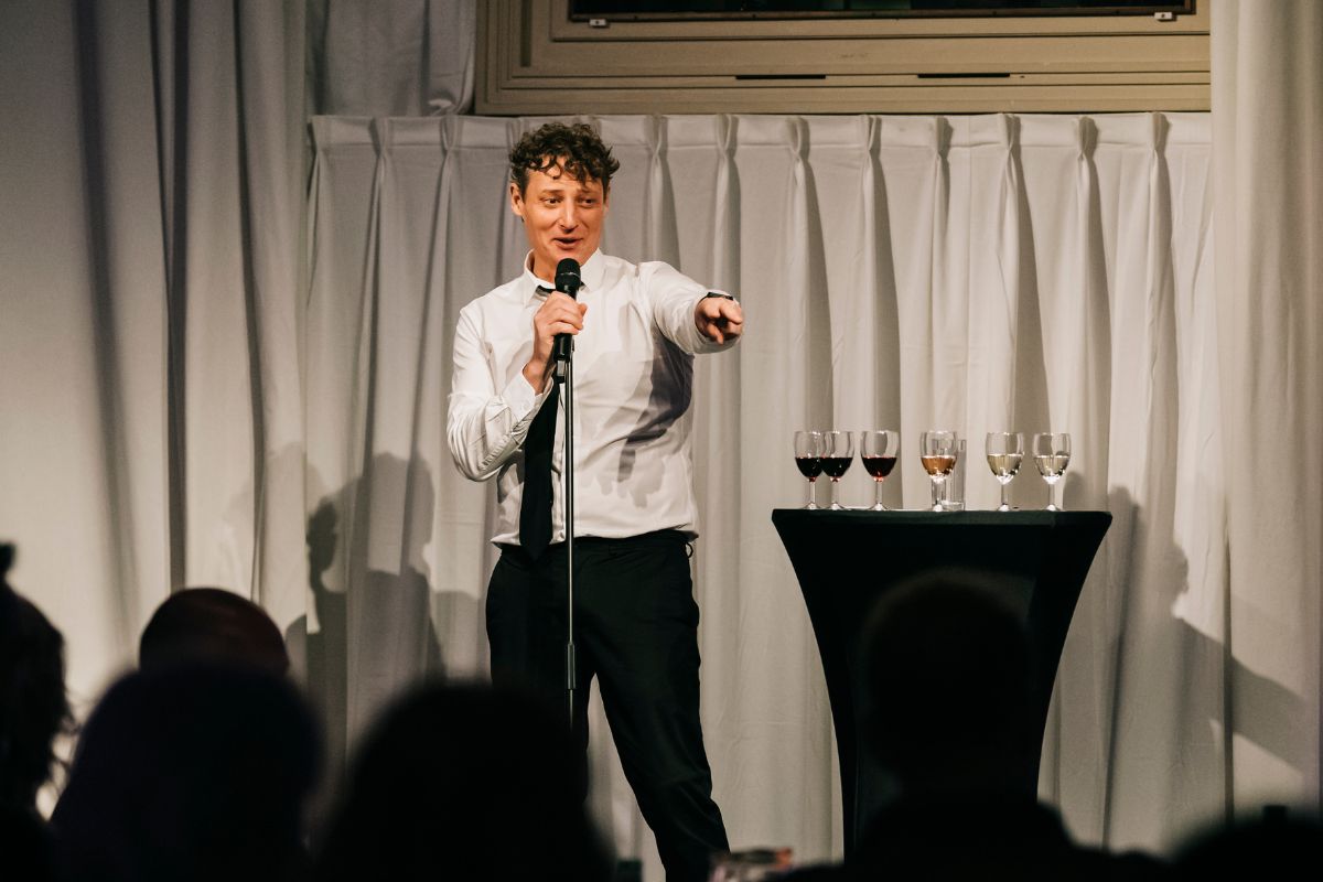 The world’s only wine-certified comedian is bringing a hilarious wine-tasting show to SoCal — complete with six curated pours and plenty of punchlines