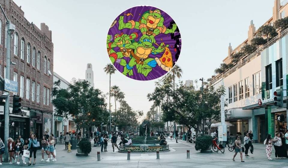 La première pizzeria permanente au monde dédiée aux Tortues Ninja ouvre ce samedi sur la Third Street Promenade de Santa Monica