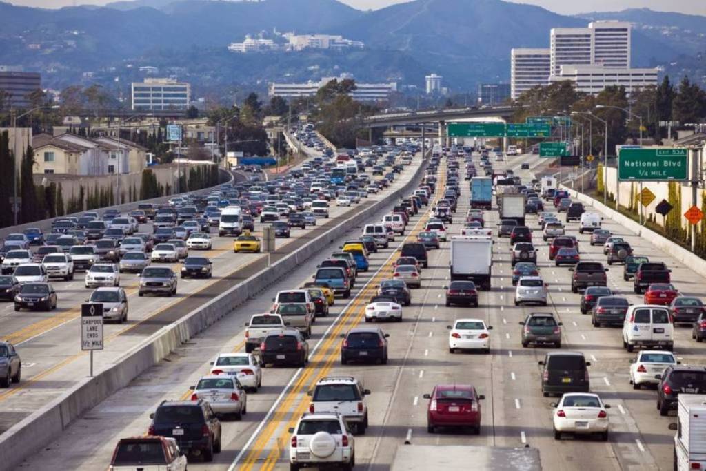 el tráfico en Los Ángeles