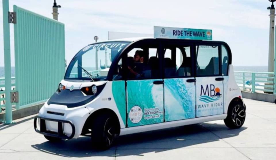Manhattan Beach offers app-based, on-demand electric shuttle rides – and fares cost just $5 per person
