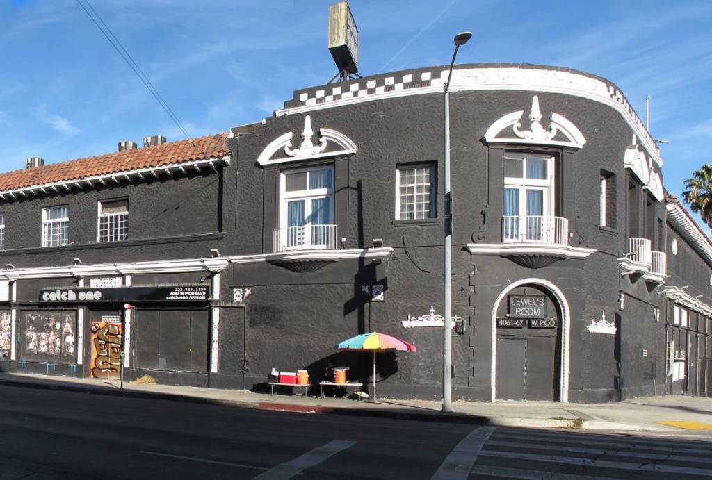 Nightclub exterior of Catch One in Los Angeles