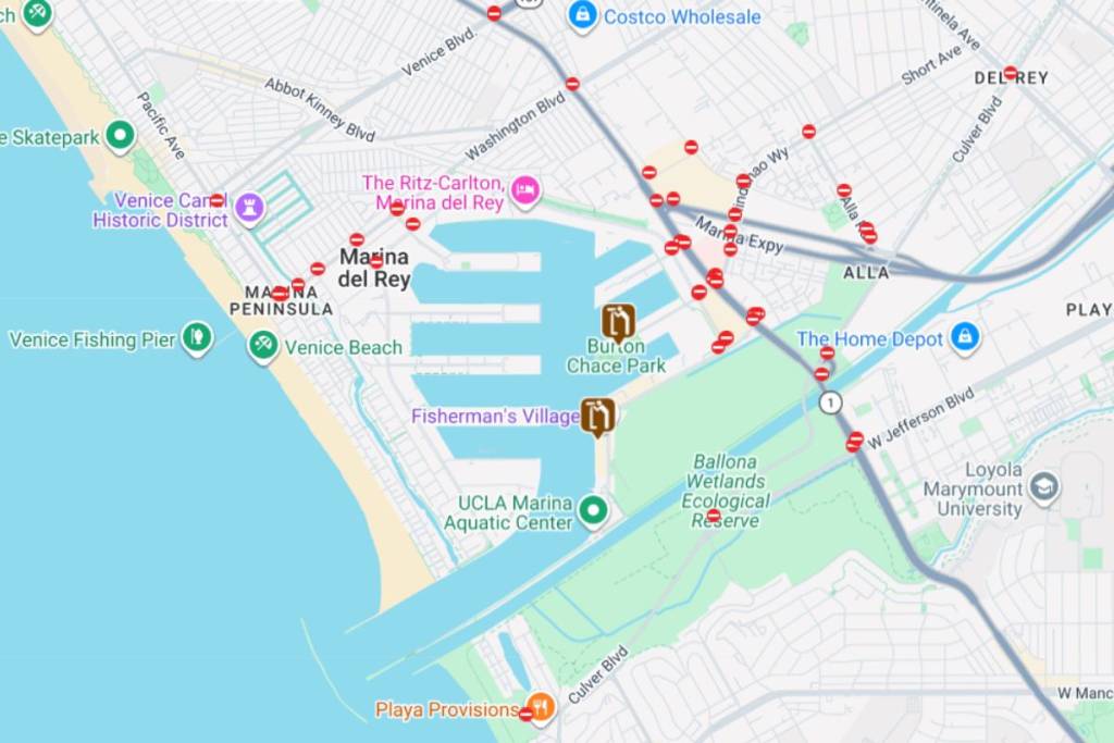 Marina del Rey_closures