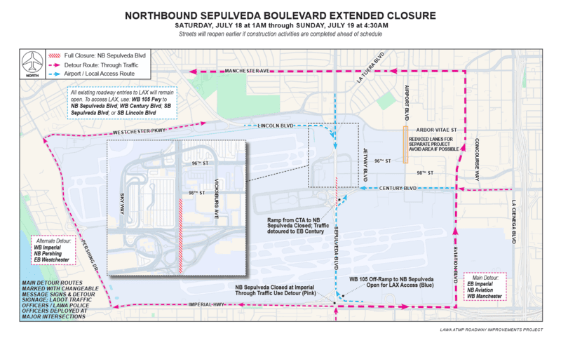 ATMP map of road closures