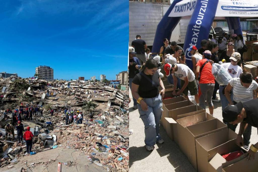 Las secuelas del terremoto y las labores de ayuda en Venezuela.