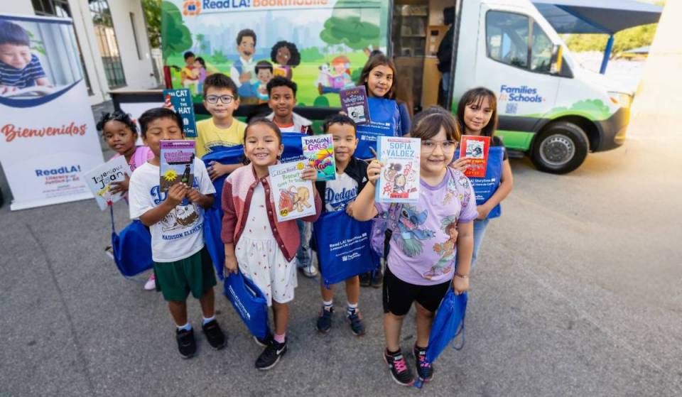 Why a former wildfire relief vehicle is now driving through Los Angeles County communities to distribute free books to families this summer