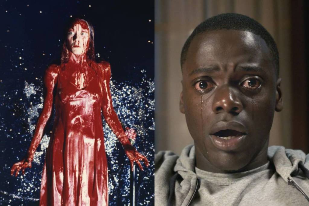 Ein Filmstill aus „Carrie“ und „Get Out“