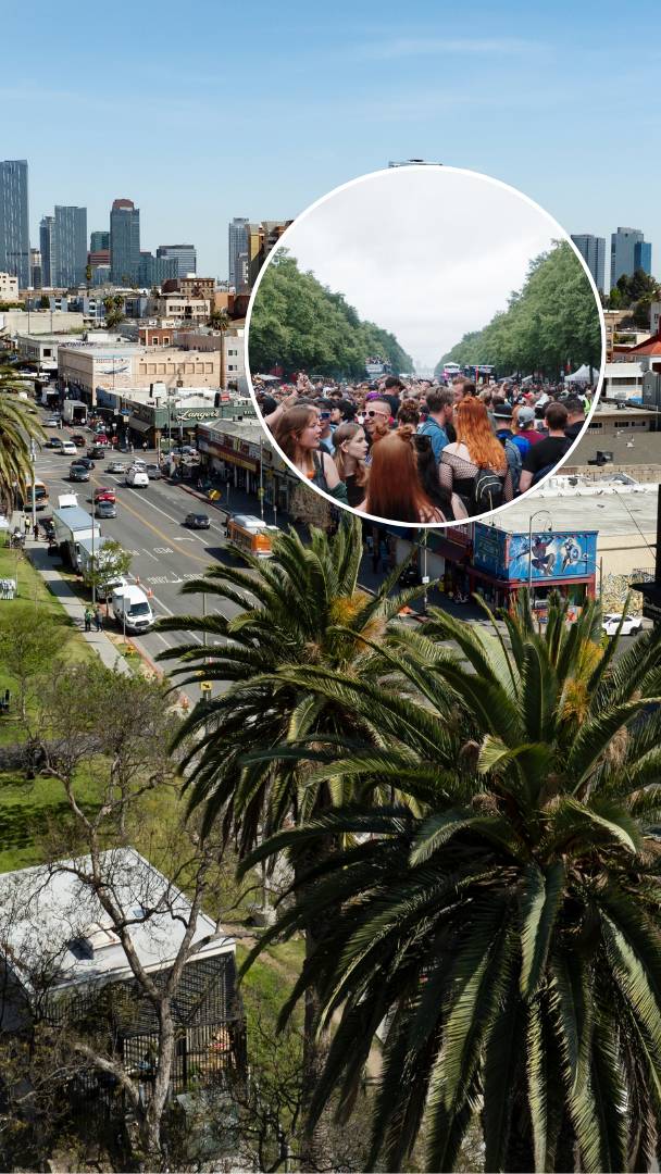 L.A. is closing a major stretch of one of its busiest streets to connect two parks into one massive block party — with live music, watch parties and food vendors