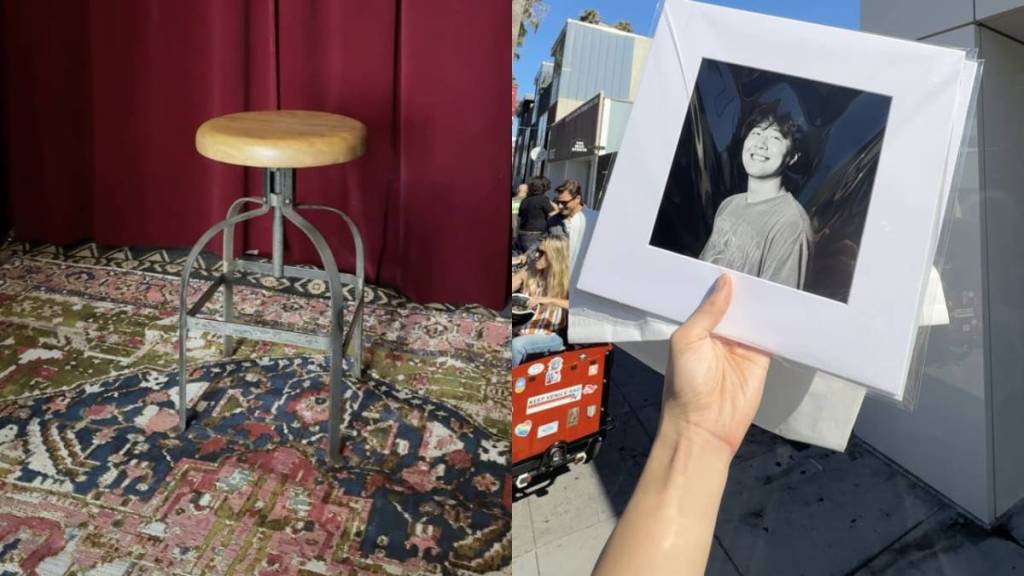 Este estudio de retratos escondido cerca del paseo marítimo de Venice hace fotos en blanco y negro sin retocar en 15 minutos, y te entrega la copia enmarcada al instante