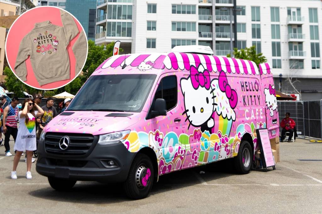 Camión-cafetería de Hello Kitty