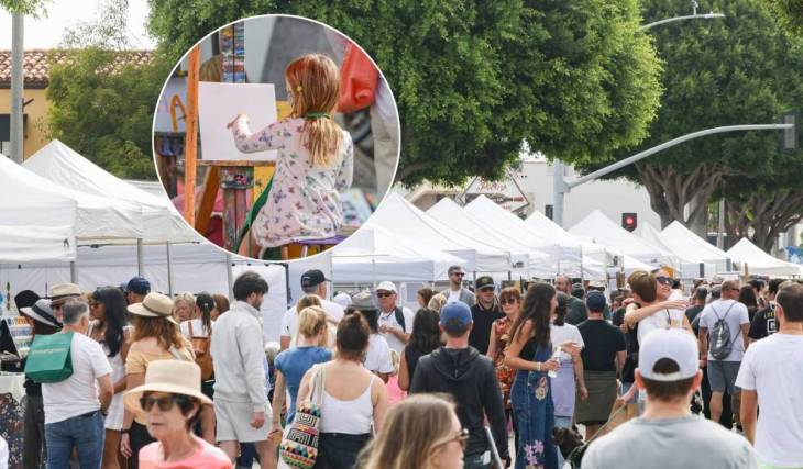 Santa Monica sperrt diesen August drei Straßenblöcke für ein kostenloses Kunstfestival am Meer – mit Live-Jazz, einem Weingarten und über 100 Künstlern