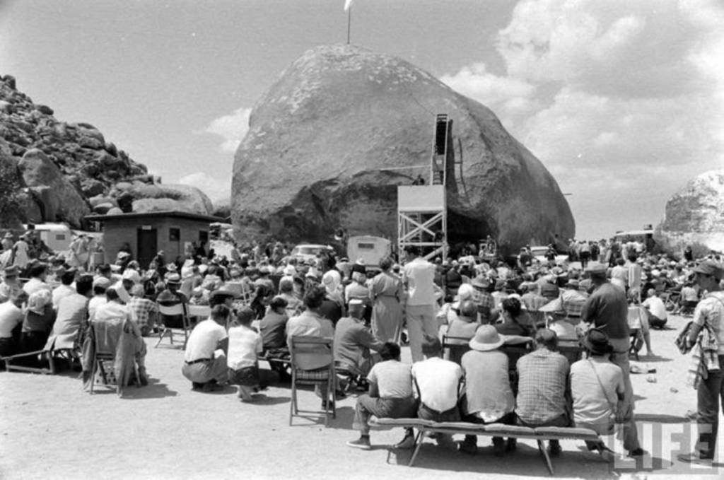 This legendary 7-story desert boulder just 2.5 hours from L.A. was once the world’s UFO convention capital