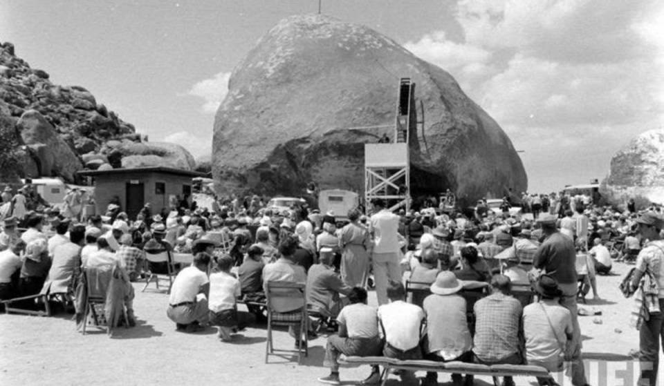 This legendary 7-story desert boulder just 2.5 hours from L.A. was once the world’s UFO convention capital