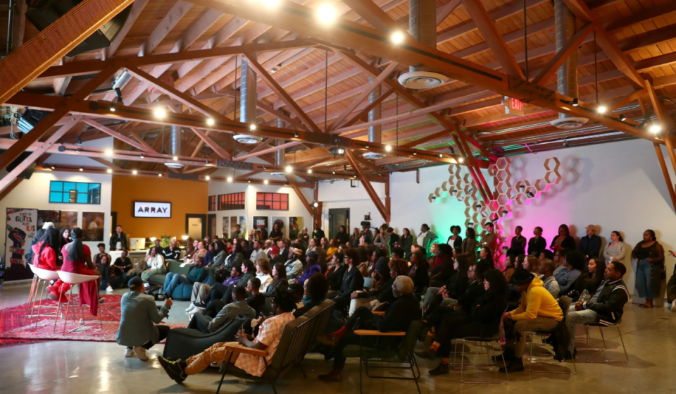 In 2015, director Ava DuVernay founded ARRAY to break down independent film barriers; today, the collective operates a 180 Glendale Blvd creative campus in Los Angeles where every community screening is completely free
