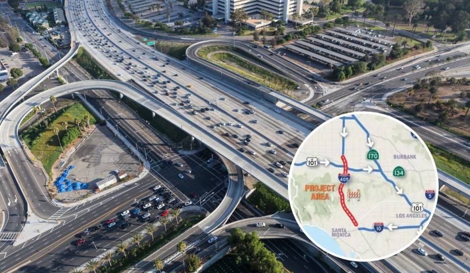 L’autoroute 405 en Californie va connaître des fermetures tout au long du week-end, ce qui pourrait provoquer des embouteillages à partir de ce vendredi
