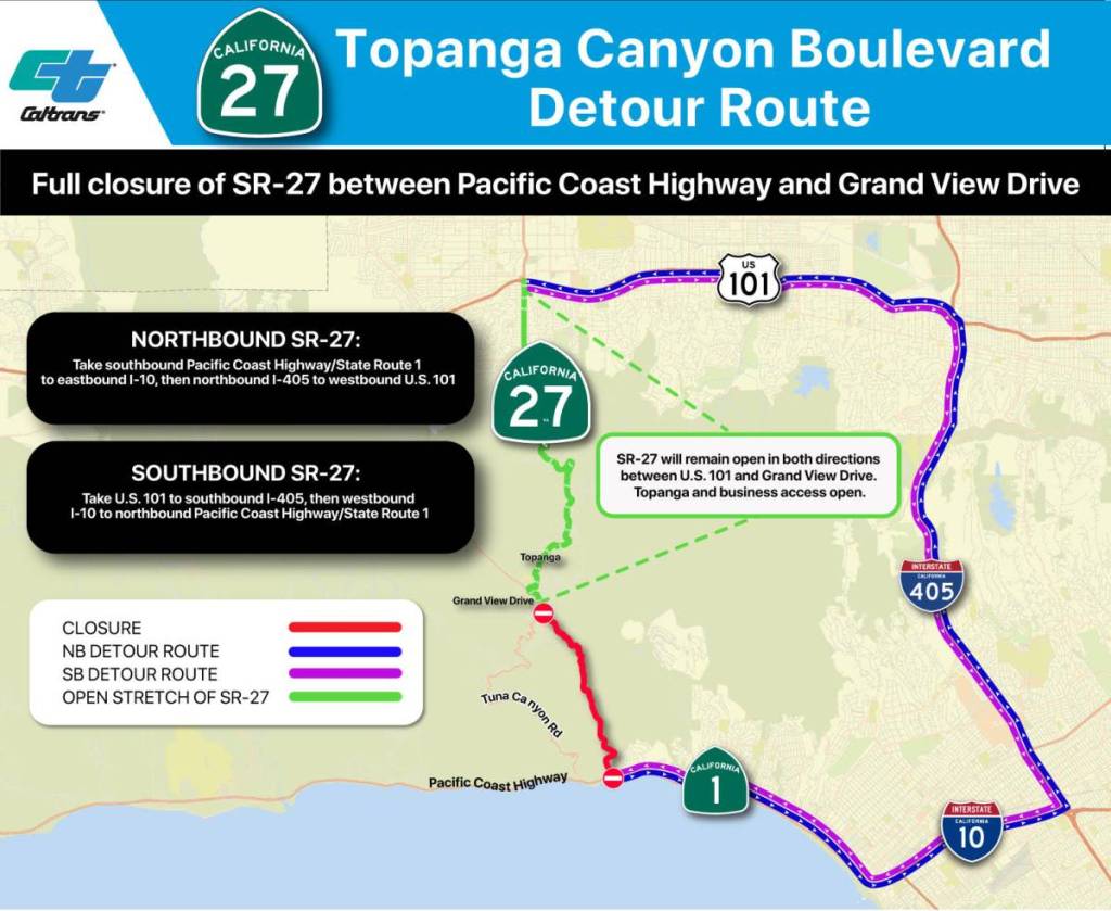 Topanga Canyon closure