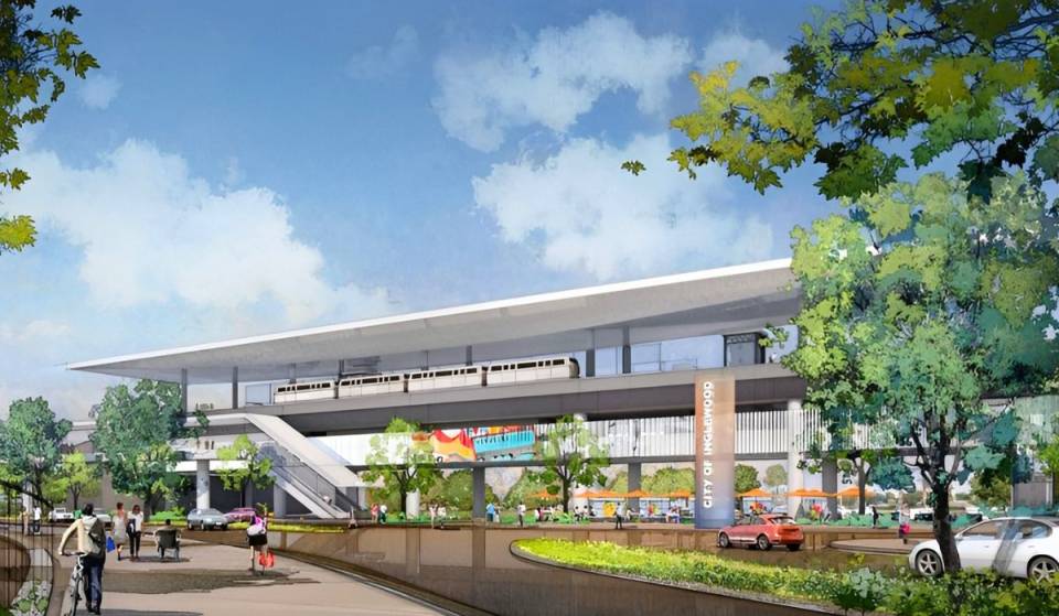 Inglewood donne son feu vert à une refonte des transports en commun de 261 millions de dollars reliant le centre-ville au SoFi Stadium et à l’Intuit Dome, avec plus de 1 000 places de parking et 3 pôles de mobilité
