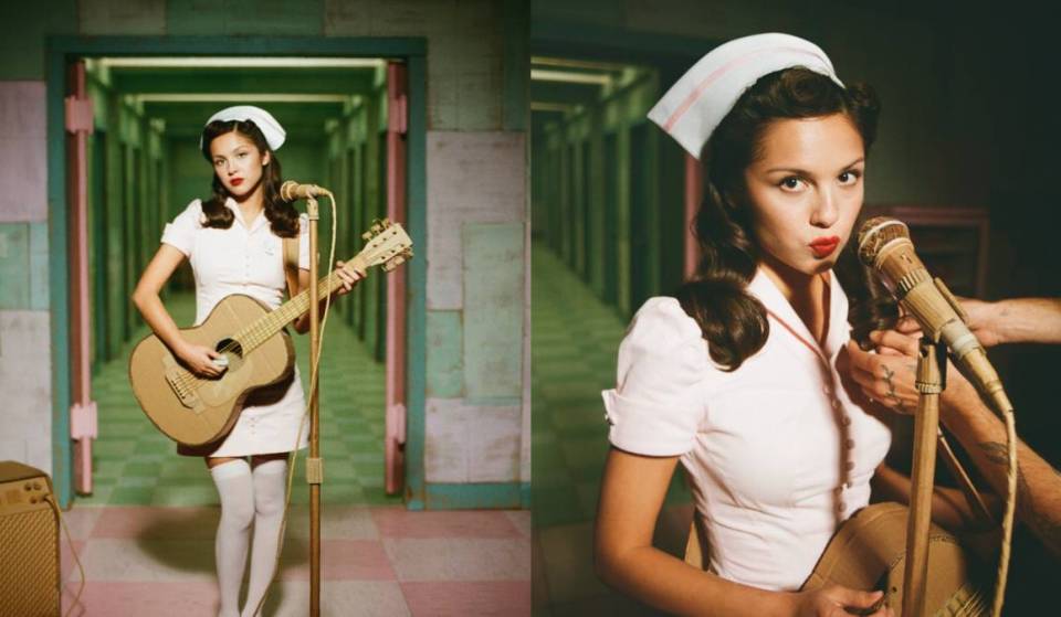 Inside the Grammy Museum’s Olivia Rodrigo exhibit featuring a surreal cardboard hospital, animatronic felt hearts, original costumes and a special performance on the 1st