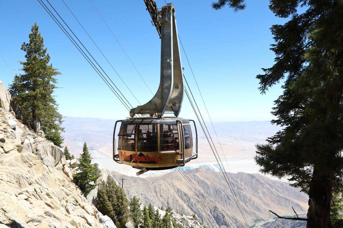 The world's largest rotating tramcar just shut down in California: why the famous 8,516-foot desert attraction is off-limits ahead of its winter season