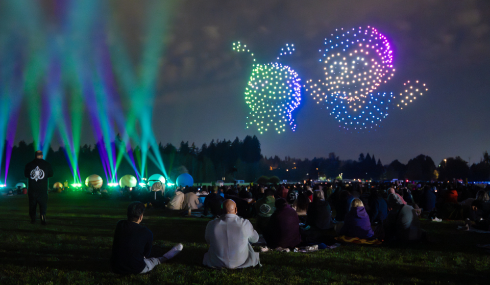 „Ein Fest der Fantasie und des Staunens“: Eine gemütliche, vom Weltraum inspirierte Drohnenshow kommt diesen Herbst in den Santa Anita Park