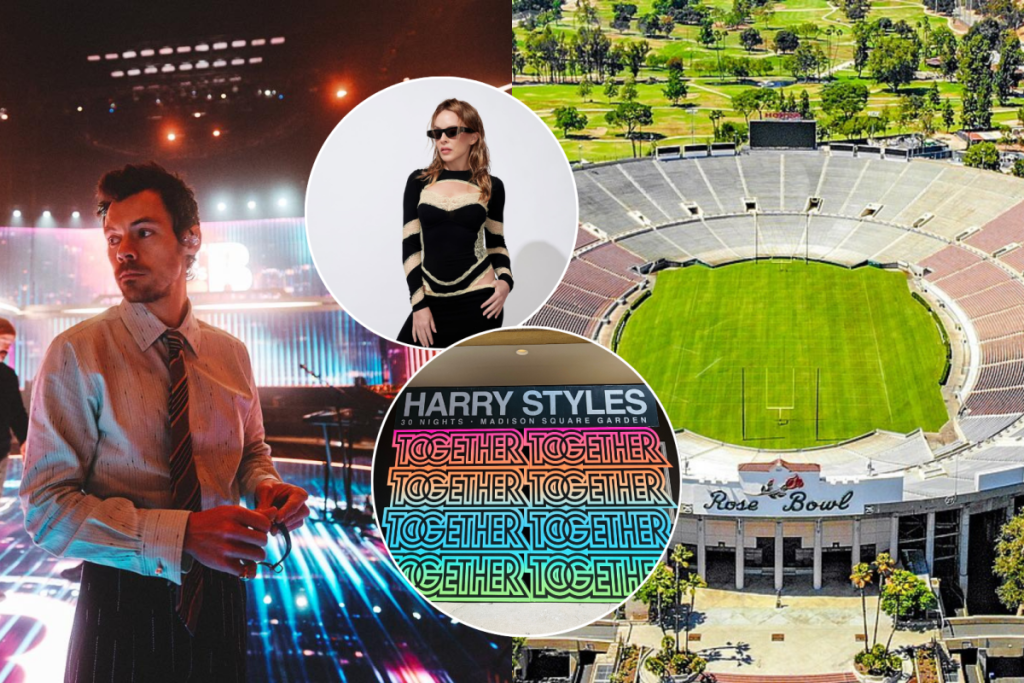 Nach seinen 15 ausverkauften Abenden im Kia Forum im Jahr 2023 kündigt Harry Styles zwei Konzerte in L.A. im Rose Bowl mit Kylie Minogue im Jahr 2027 an