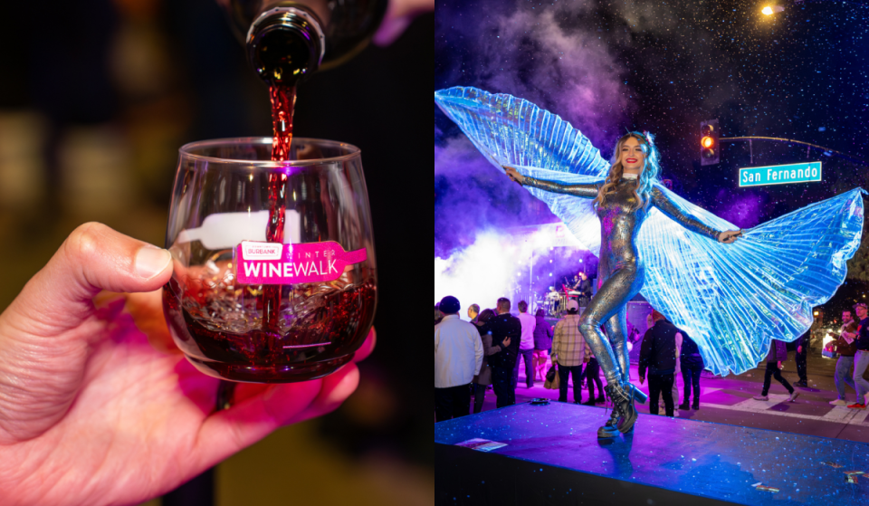 Ein Winter Wine Walk kehrt in die Innenstadt von Burbank zurück – mit über 40 Verkostungsstationen und einem kostenlosen Weihnachtsmarkt auf der Straße