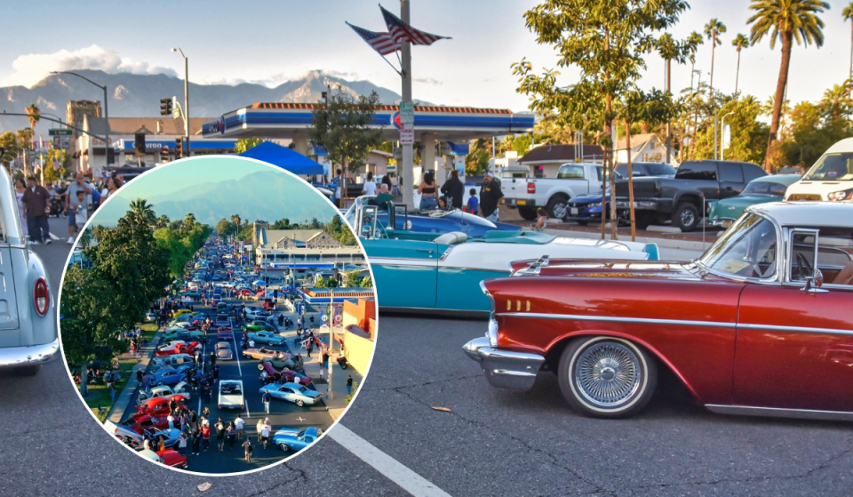 Less than 1 hour from L.A., 1,000+ classic cars are taking over 22 blocks of downtown for a massive free Route 66 celebration