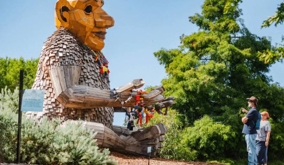 12 gigantic trolls up to 10 feet tall are taking over this 87-acre L.A. County botanical garden through October