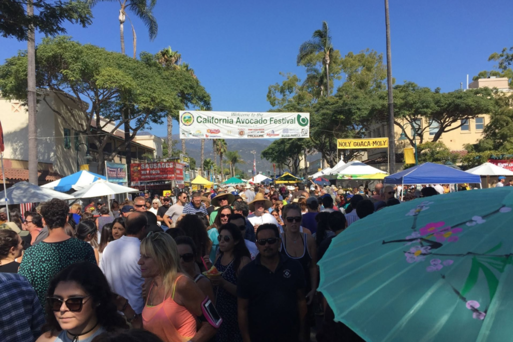 California Avocado Festival crowd.