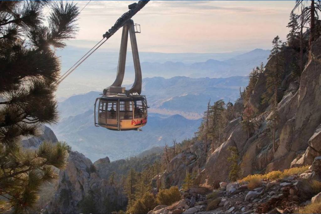 Palm Springs Aerial Tramway view over desert