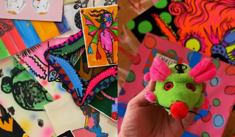 Gentle Thrills L.A. studio video tour and rare art sale