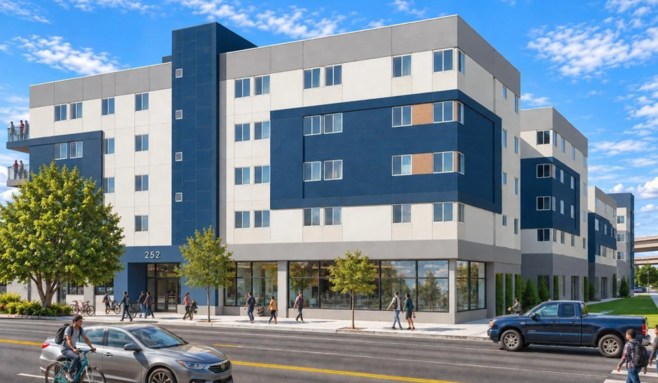 L.A. is transforming a shuttered industrial site into 166 affordable apartments for households earning 30% to 70% of the local median income