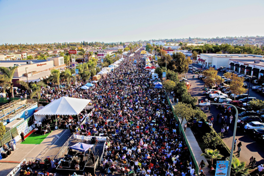 Vista aérea del festival «Taste of Soul»
